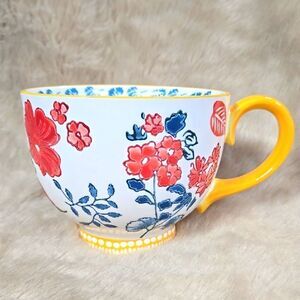 Potter's Studio Floral Footed Coffee Mug